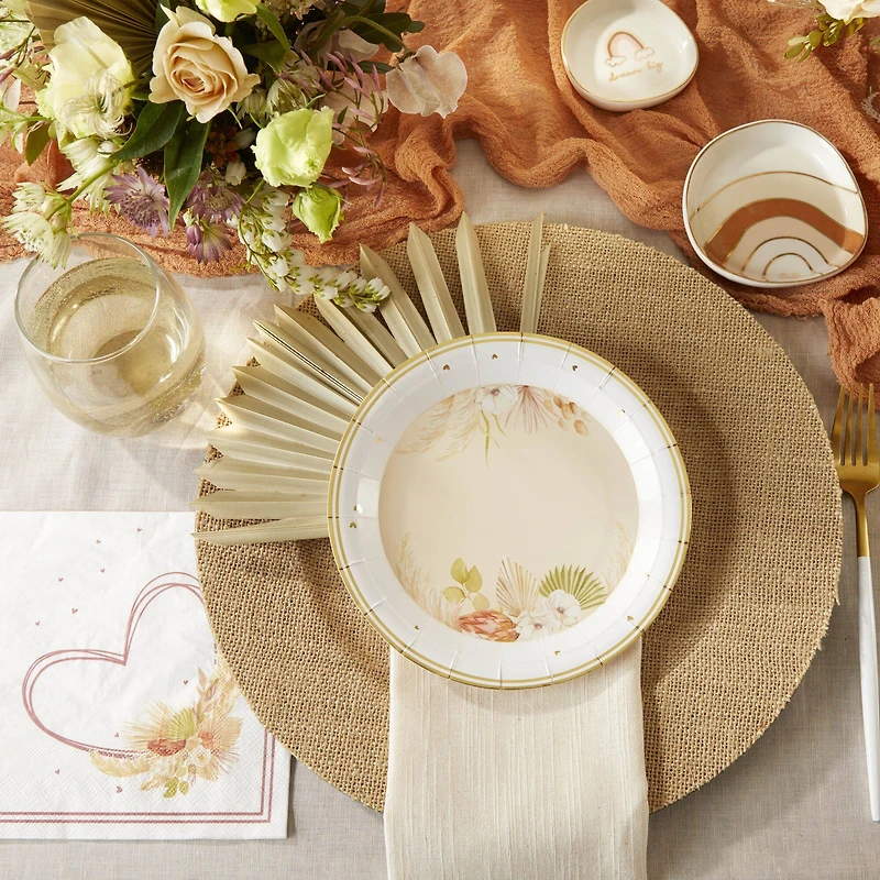 Kate Aspen 7" Boho Premium Paper Plates Set, 16ct.