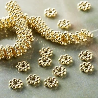 Gold Bump Metal Rondelle Beads, 8mm by Bead Landing™