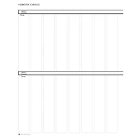 Blue Lesson Planner Book