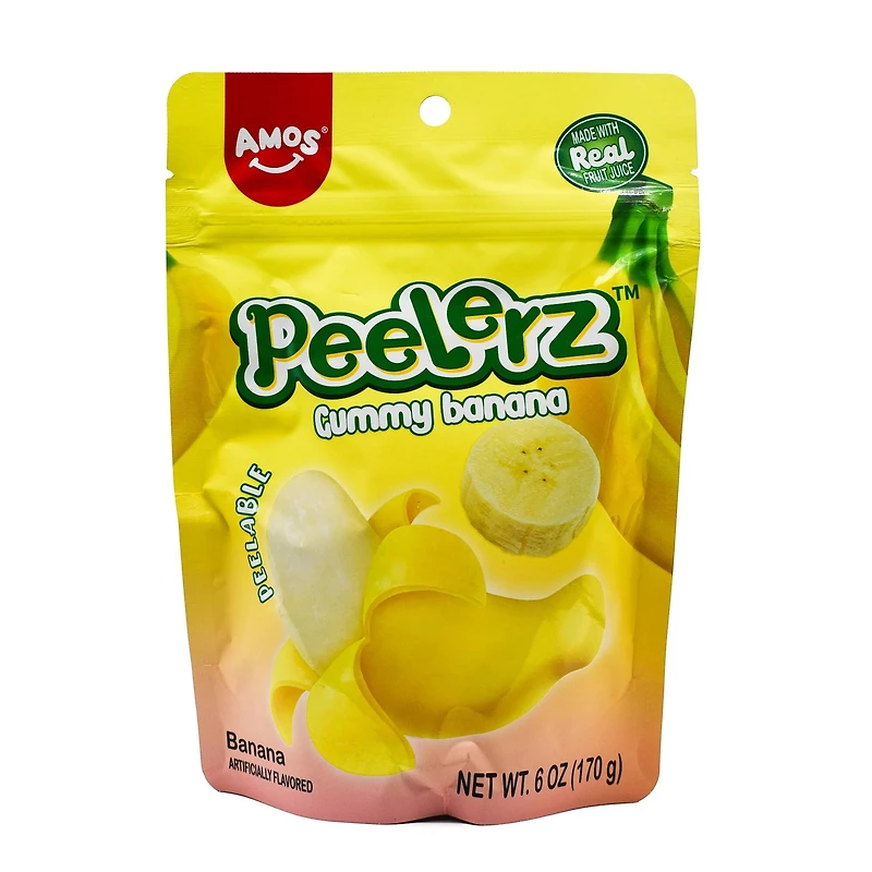 Amos Peelerz™ Gummy Banana Peelable Candy