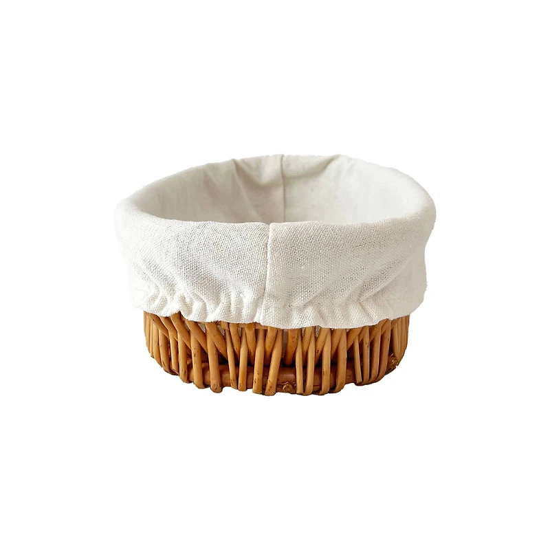 13.75" Willow Oval Cloth-Lined Bread Basket by Ashland®