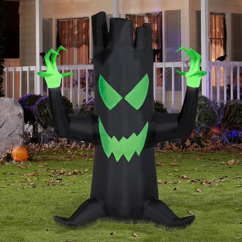 7ft. Lightshow Airblown® Inflatable Halloween Micro Lights Spooky Tree