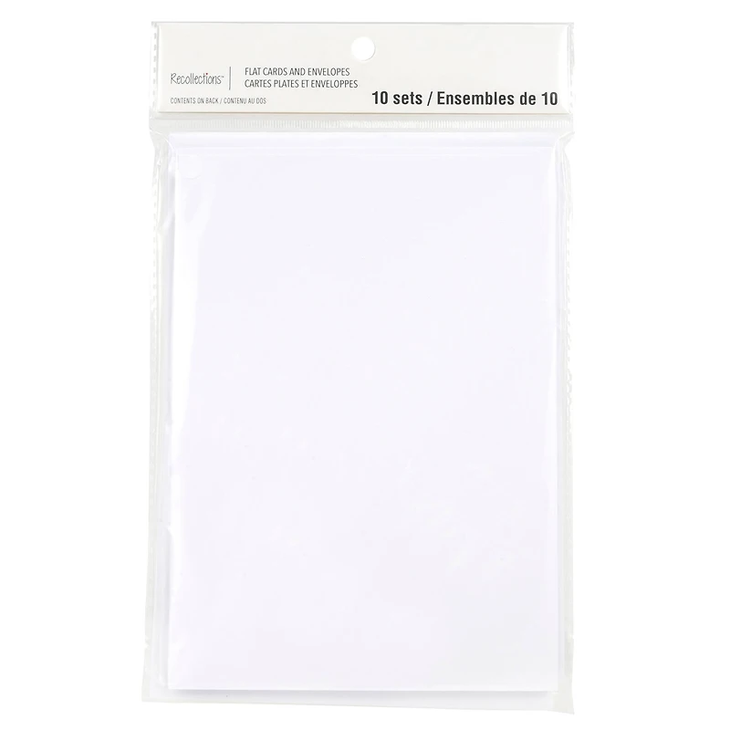 Packs: ct. ( total) 5" x 7" Flat Cards & Envelopes by Recollections