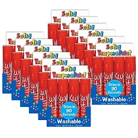 The Pencil Grip Red Kwik Stix, 12 Packs of 12
