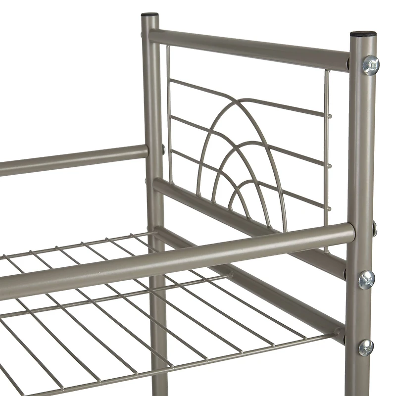 Bath Bliss Satin Nickel Bronze -Tier Storage Shelf