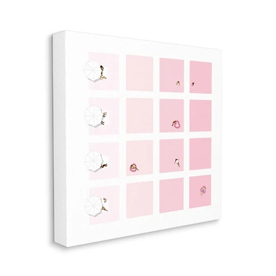 Stupell Industries Pink Abstract Summer Pool Fun Wall Art