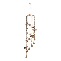 Brass Metal Eclectic Windchime, 5" x 1" x 36"
