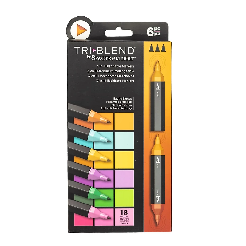 Spectrum Noir™ TriBlend™ Exotic Blends Brush Marker Set