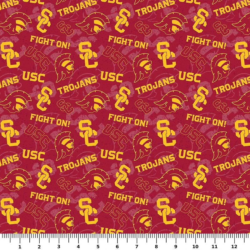 NCAA University of Southern California Trojans Cotton Fabric