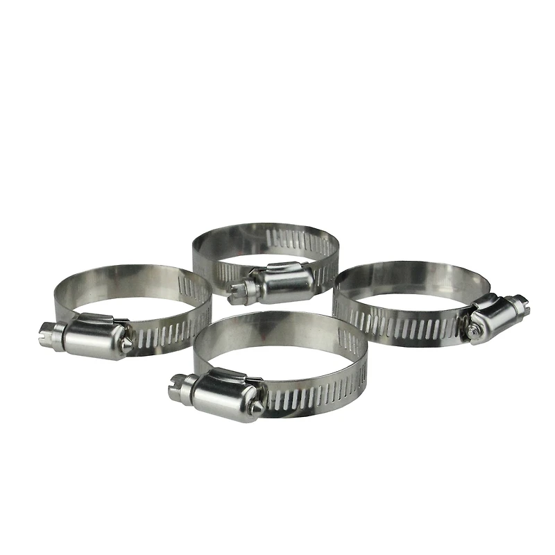 2.75" Stainless Steel Adjustable Swimming Pool Hose Clamps, 4ct.