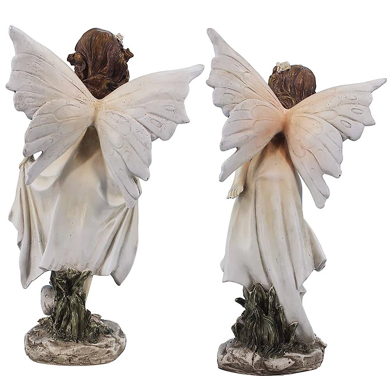 Design Toscano 13.5" Wildflower Meadows Fairies Garden Statues Set
