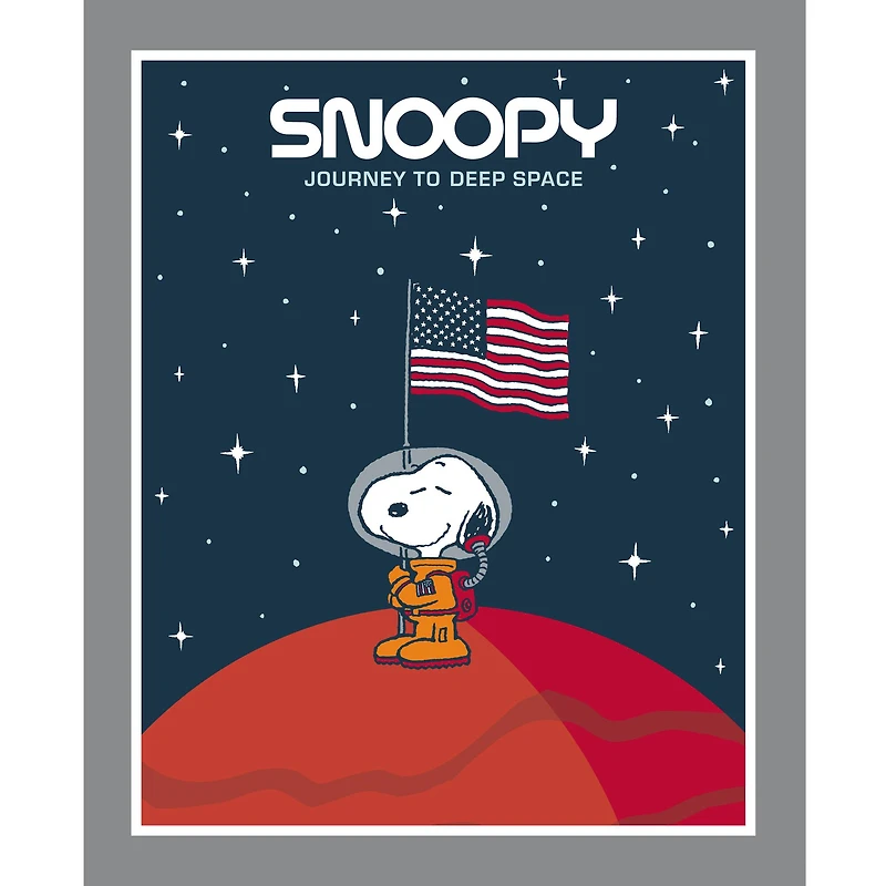 Peanuts® Snoopy in Space Cotton Fabric