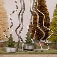 Unscented Evergreen Tree Tea Lights, Set of 9