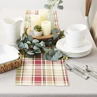 Homespun Plaid Table Runner 13" x 36"
