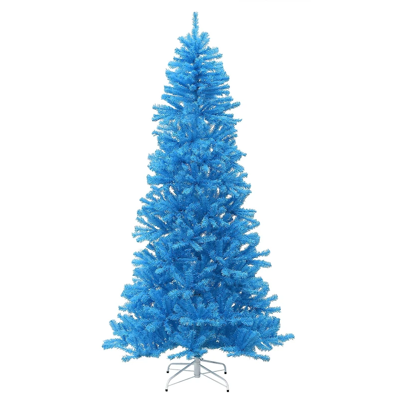 7.5ft. Unlit Light Blue Medium Artificial Christmas Tree