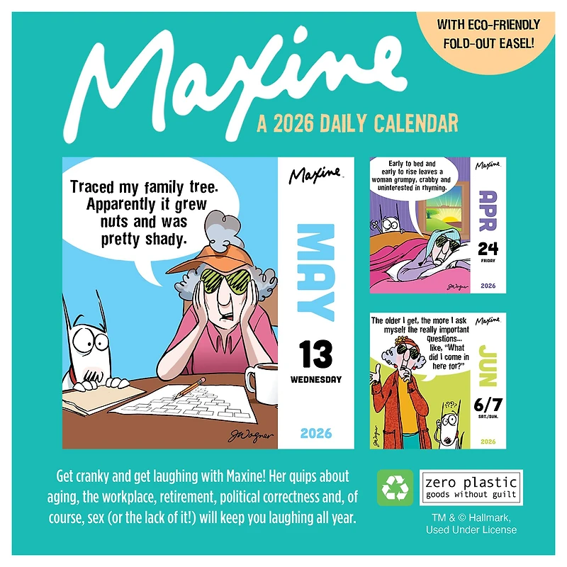 2026 Maxine Daily Desktop Calendar