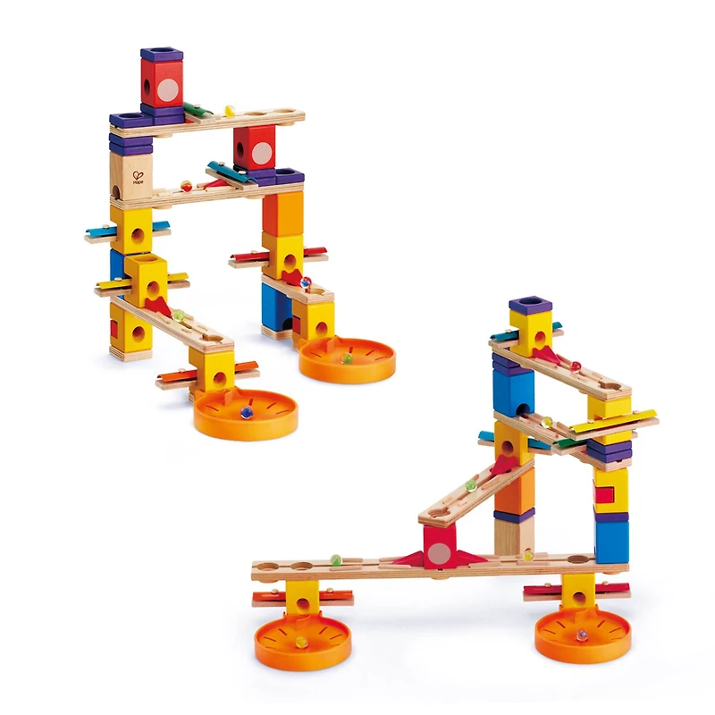 Hape Quadrilla Wooden Music Motion Marble Run Construction Set