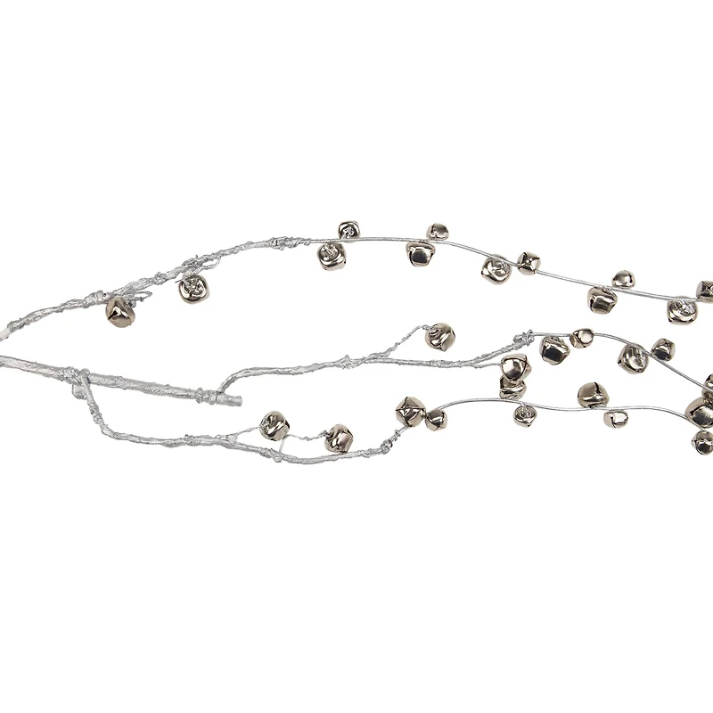 3.4ft. Silver Hanging Jingle Bell Spray