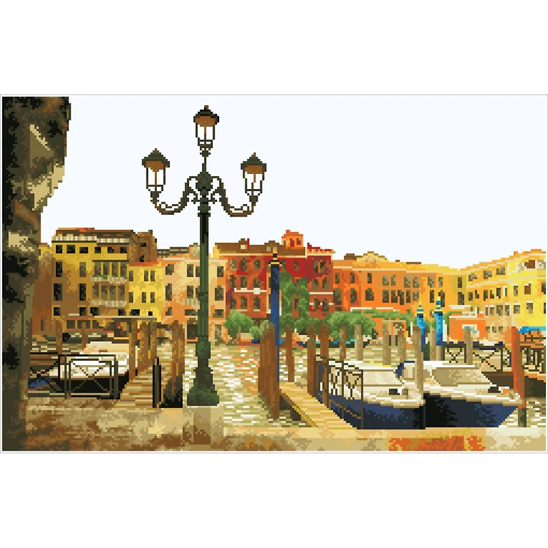 Diamond Dotz® Intermediate Waiting for Passengers Diamond Painting Kit