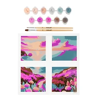 Beach Sunset Paint-by-Number Gallery Mini Kit by Artist's Loft®
