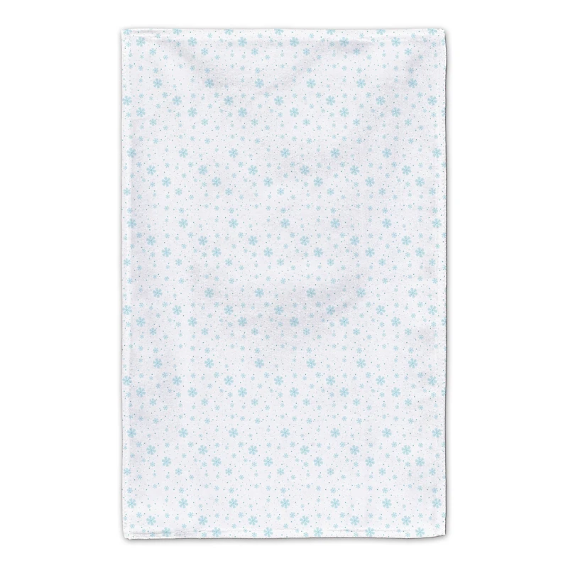 Let it Gnome Blue Snowflakes Tea Towels - Set of 2