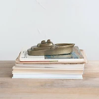 Hello Honey® 9" Antique Gold Finish Cast Aluminum Boat