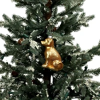 4.25" Gold Dog Glass Ornament by Ashland®