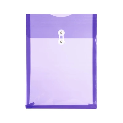 Filexec Purple Button & String Poly Envelope
