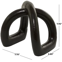 CosmoLiving by Cosmopolitan 8" Porcelain Arched Abstract Sculpture