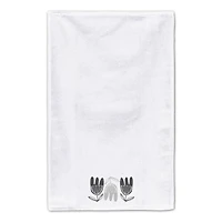 Mid Mod Gray Florals 16" x 25" Tea Towel Set of 2