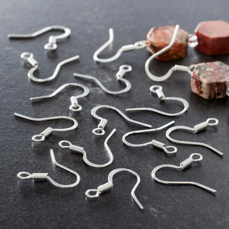 12 Pack: Flat Wire Fishhook Earrings by Bead Landing™