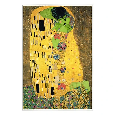 Stupell Industries Funny Classic Klimt Aliens Wall Plaque Art