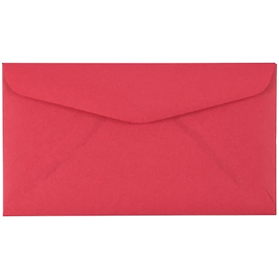 JAM Paper 3.625" x 6.5" Red Premium Commercial Envelopes, 50ct.