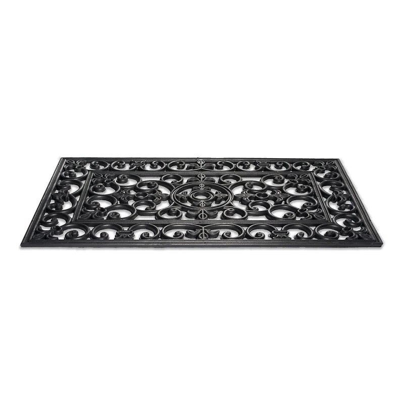 DII® J&M Wrought Iron Rubber Doormat