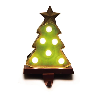 Glitzhome® 7.5" Marquee LED Tree Stocking Holder