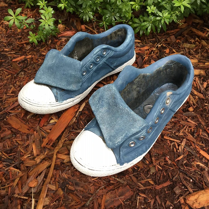 Santa's Workshop 11" Blue Sneaker Cement Planter, 2ct.