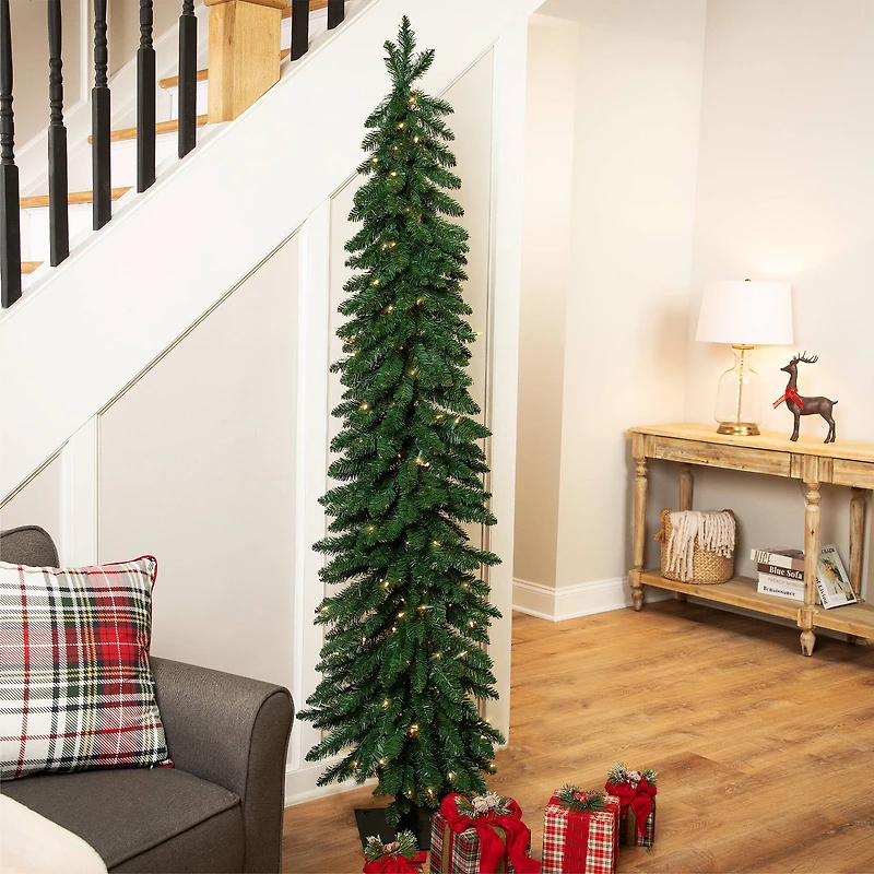 6ft. Pre-Lit Alpine Artificial Christmas Tree, Clear Lights