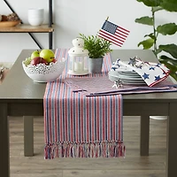 DII® Red, White & Blue Dobby Stripe Placemats, 6ct.
