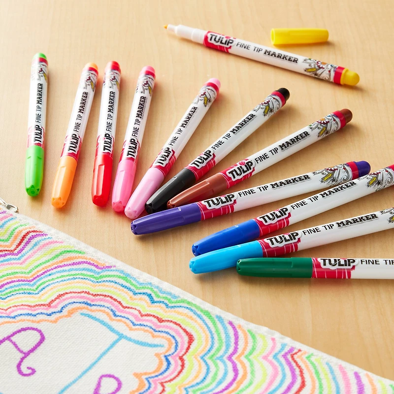 12 Packs: 12 ct. (144 total) Tulip® Fabric Markers® Fine Writers