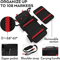 Arteza® 96 Real Brush Pens® Set with Carrying Case