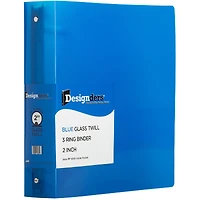 JAM Paper Designders® Plastic 2" 3 Metal Ring Binder with Inside Pocket