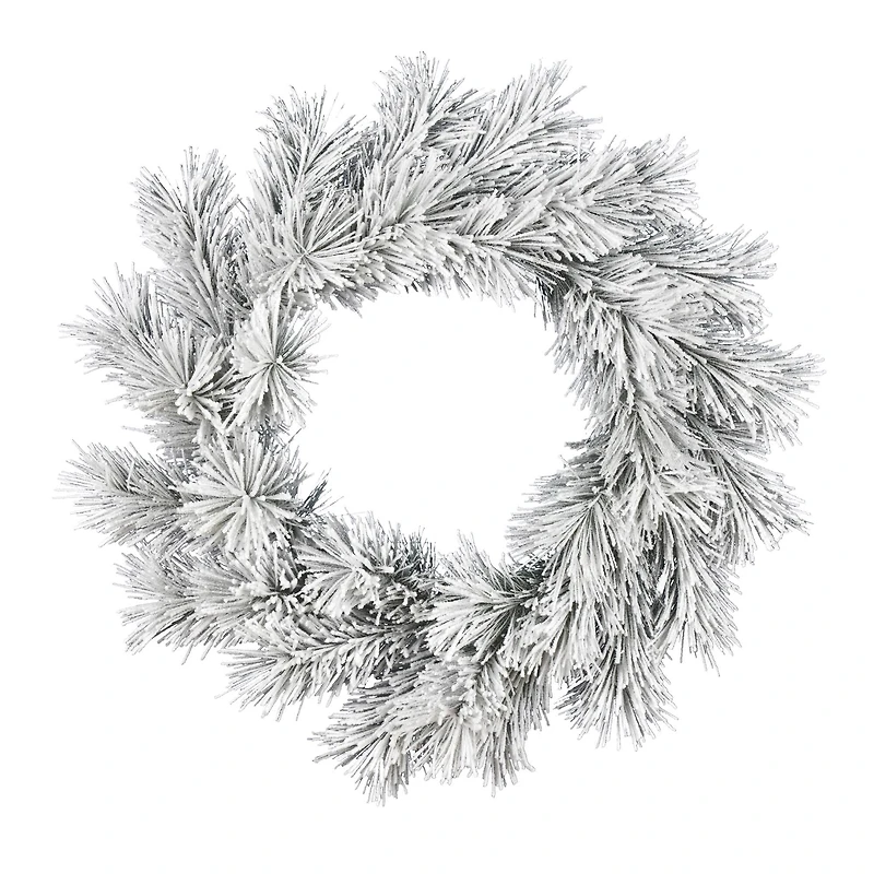 30" Frosted Beckett Pine Christmas Wreath