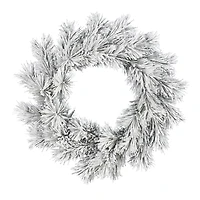 30" Frosted Beckett Pine Christmas Wreath