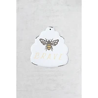 Hello Honey® Bee Brave Enameled Metal Wall Décor