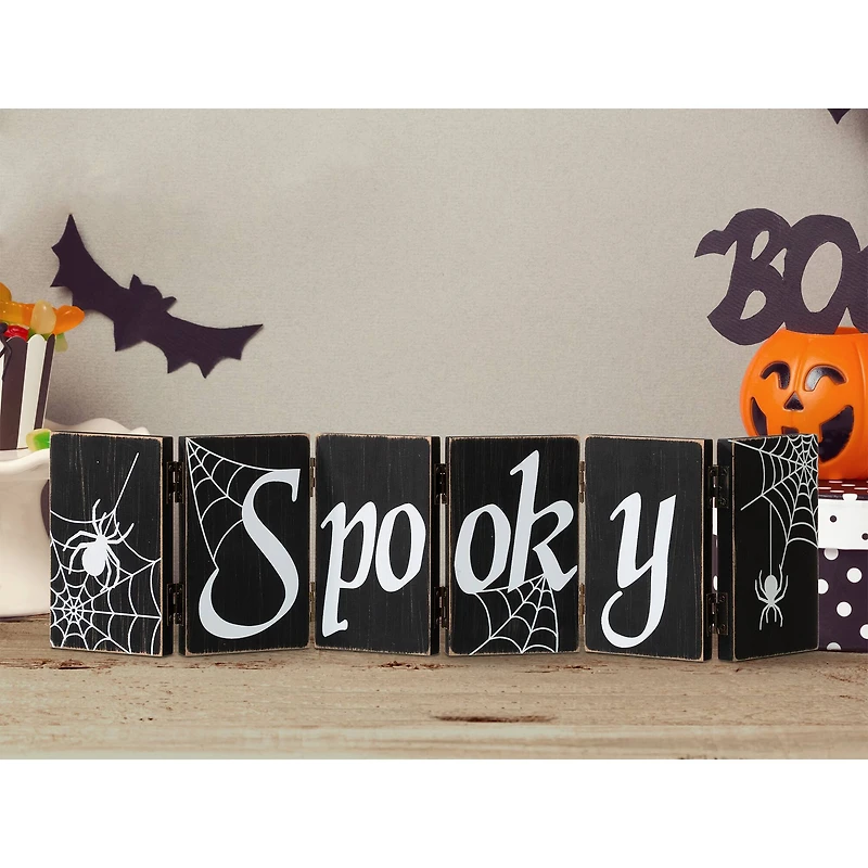Glitzhome® 20" Halloween Hinged Table Sign