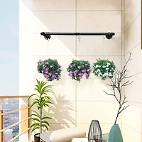 Black Wall Mounted Clothes Rack