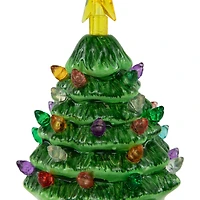 5" Green LED Retro Christmas Tree Ornament
