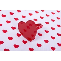 DII® Red Heart Napkin Rings, 6ct.