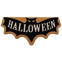 Natural Coir Halloween Bat Shaped Doormat