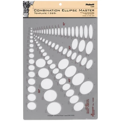 Pickett Combination Ellipse Master Template